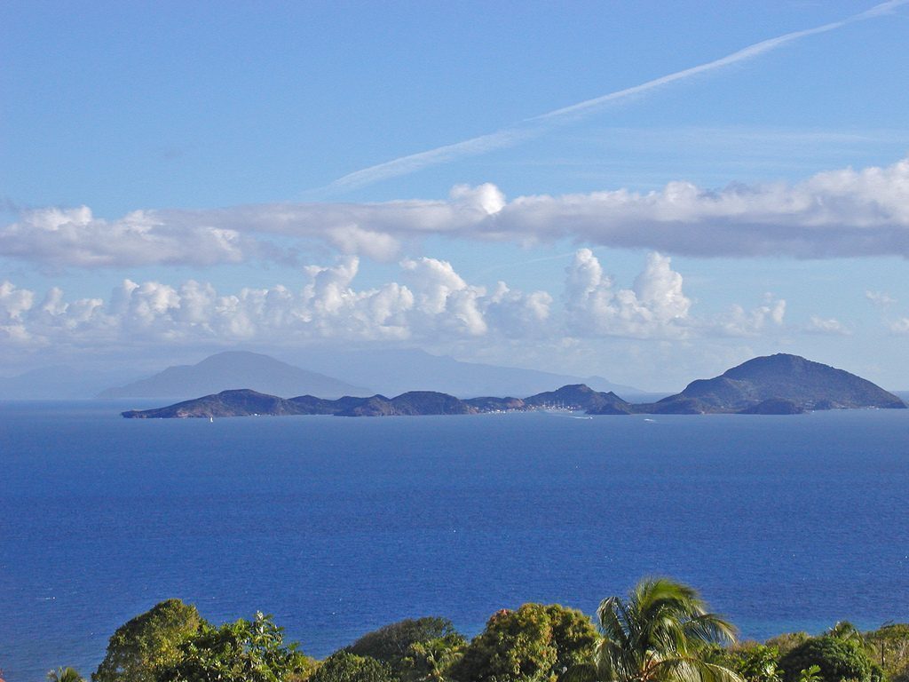 Guadeloupe (Vue sur les Saintes).