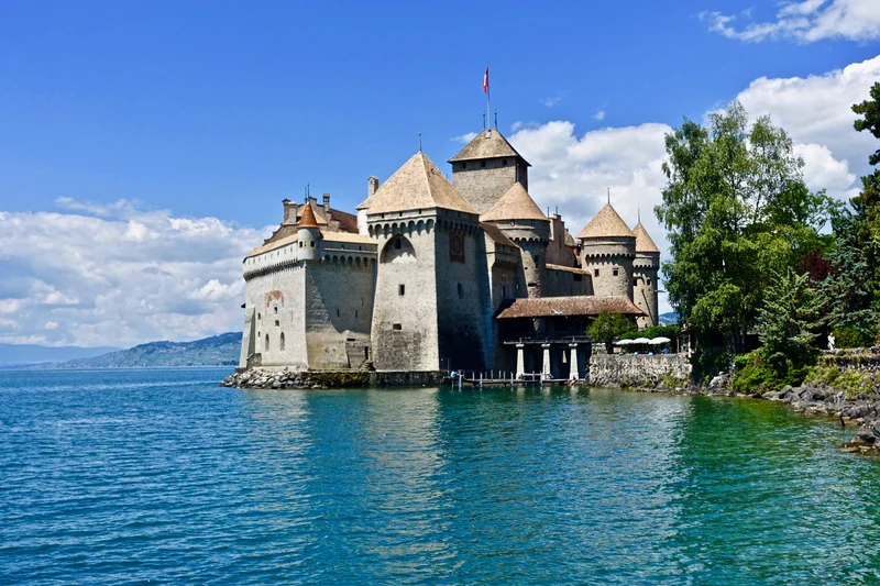  Castello di Chillon sul Lago Lemàno (o di Ginevra) in Svizzera